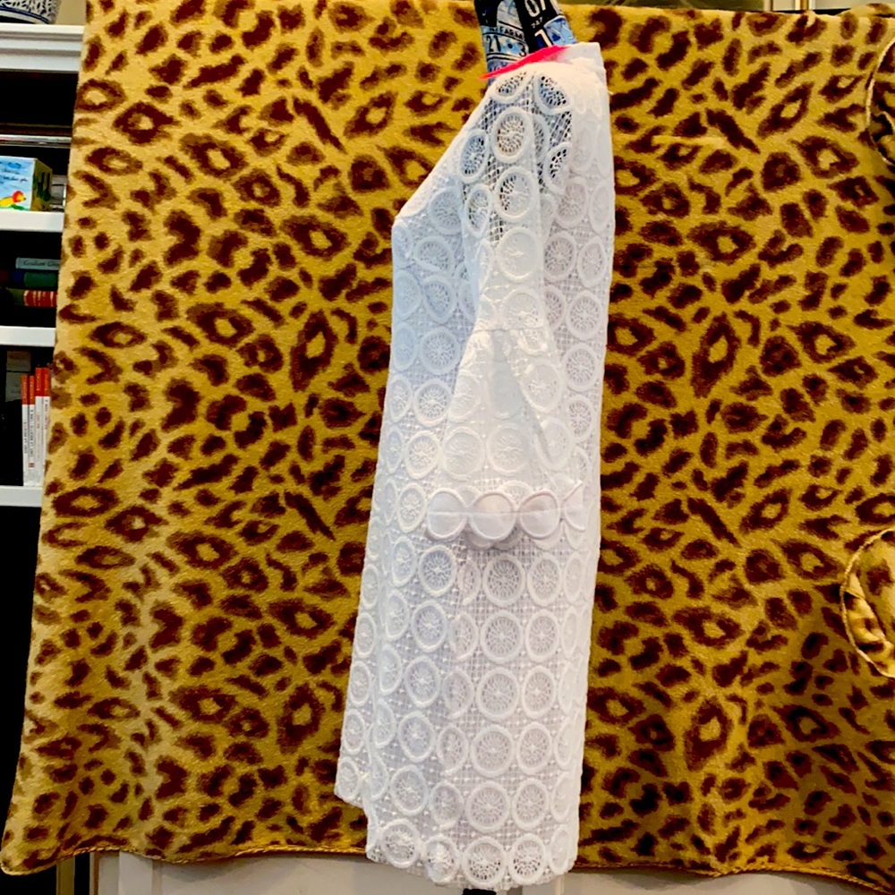NWT Lilly Pulitzer white lace Zelle dress 6. - Picture 2 of 8